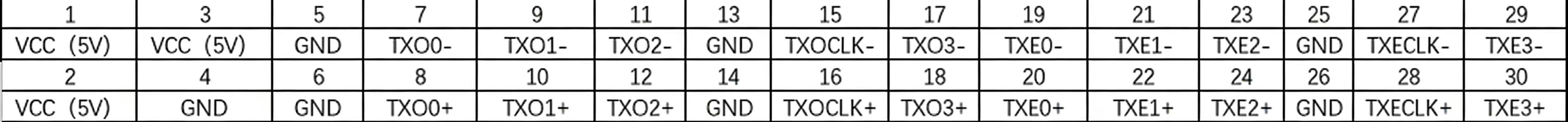 LVDS to edp converter board JST 2x15 Pin LVDS Input Interface