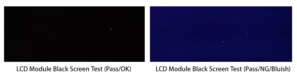 LCD黑画面下OK与NG对比